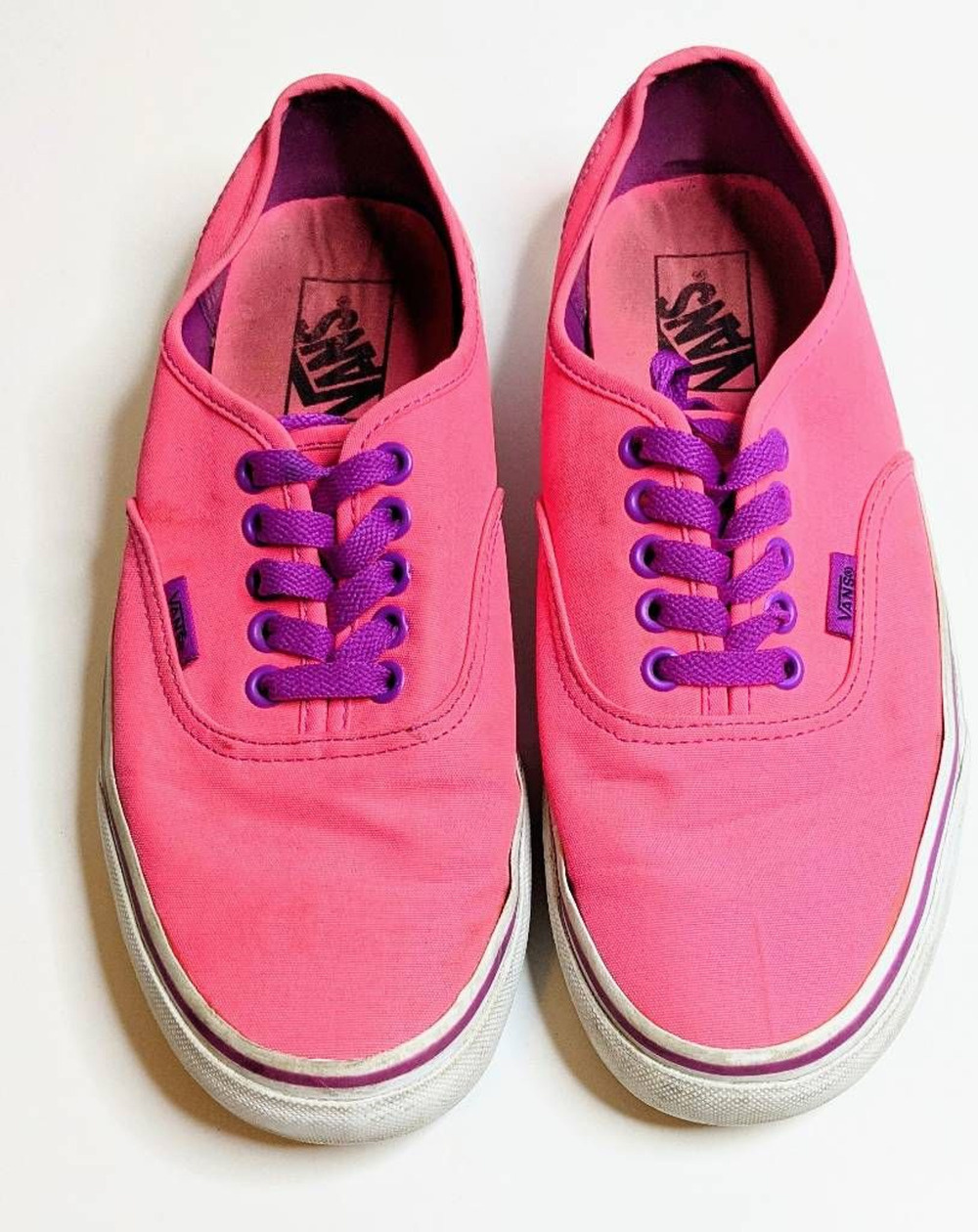 Vans Unisex TCHO Skate Shoes Hot Pink Low Top Lace Up M 7.5 W 9